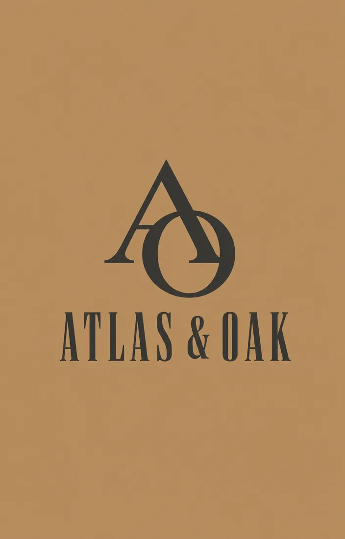 Atlas & Oak leather goods logo