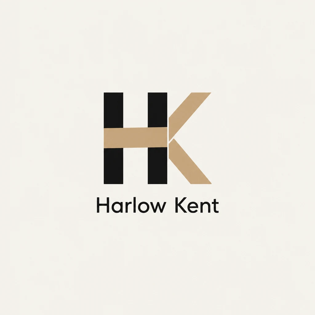 Harlow Kent concept, monogram, generated with Logofai