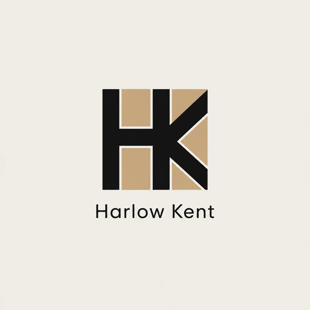 Harlow Kent concept, monogram, generated with Logofai
