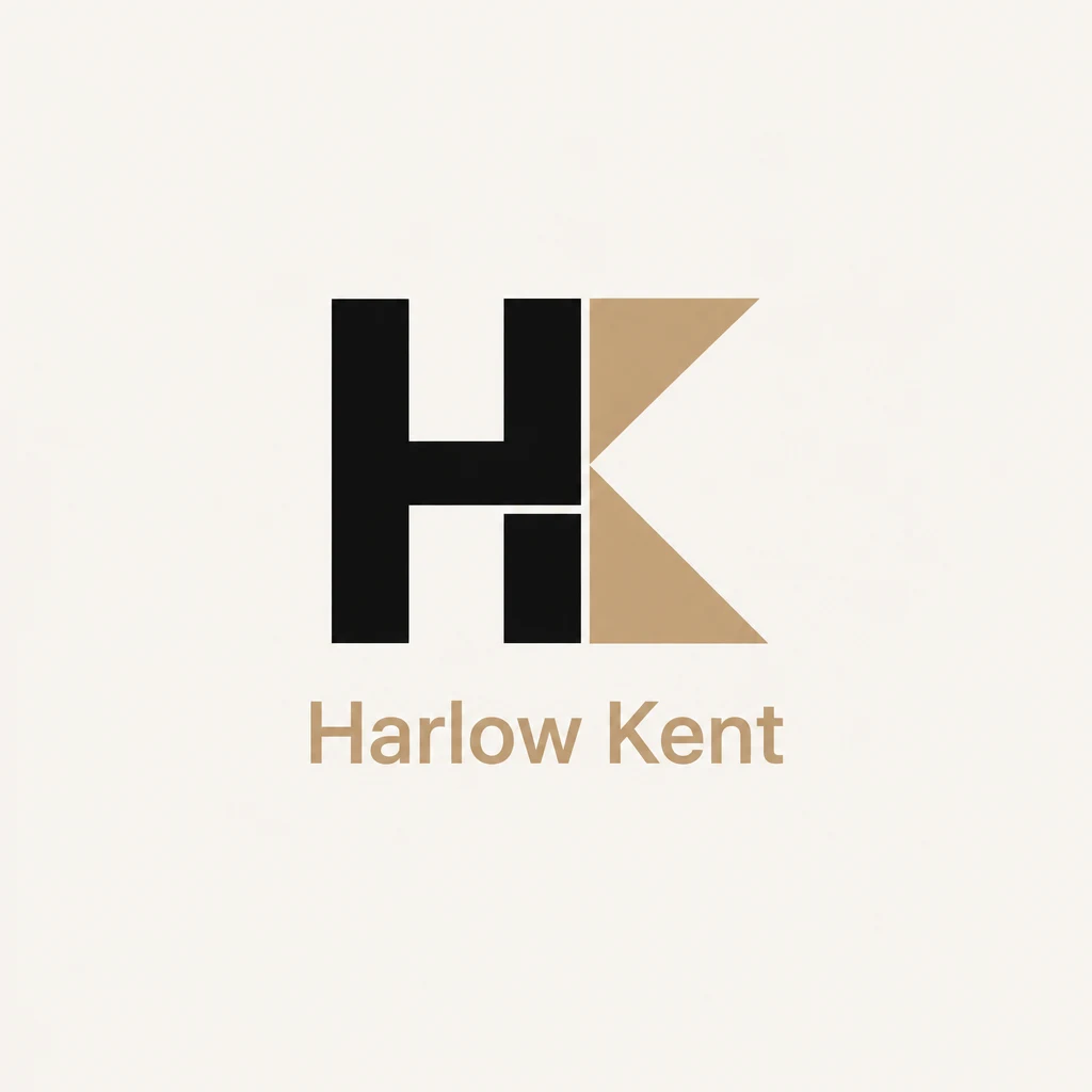 Harlow Kent concept, monogram, generated with Logofai