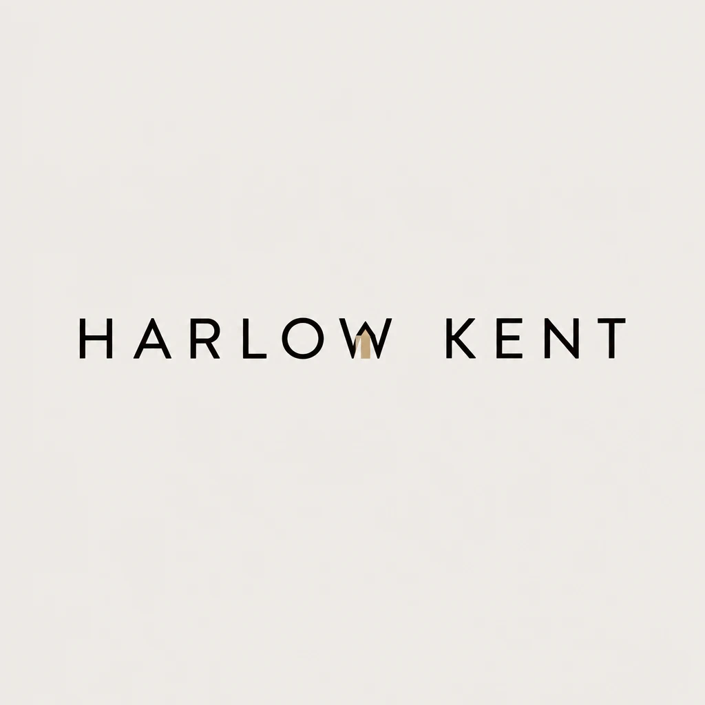 Harlow Kent concept, wordmark, generated with Logofai