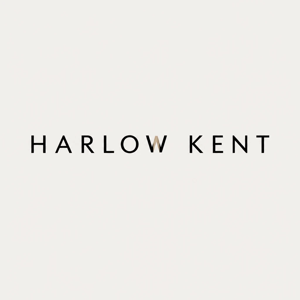 Harlow Kent concept, wordmark, generated with Logofai