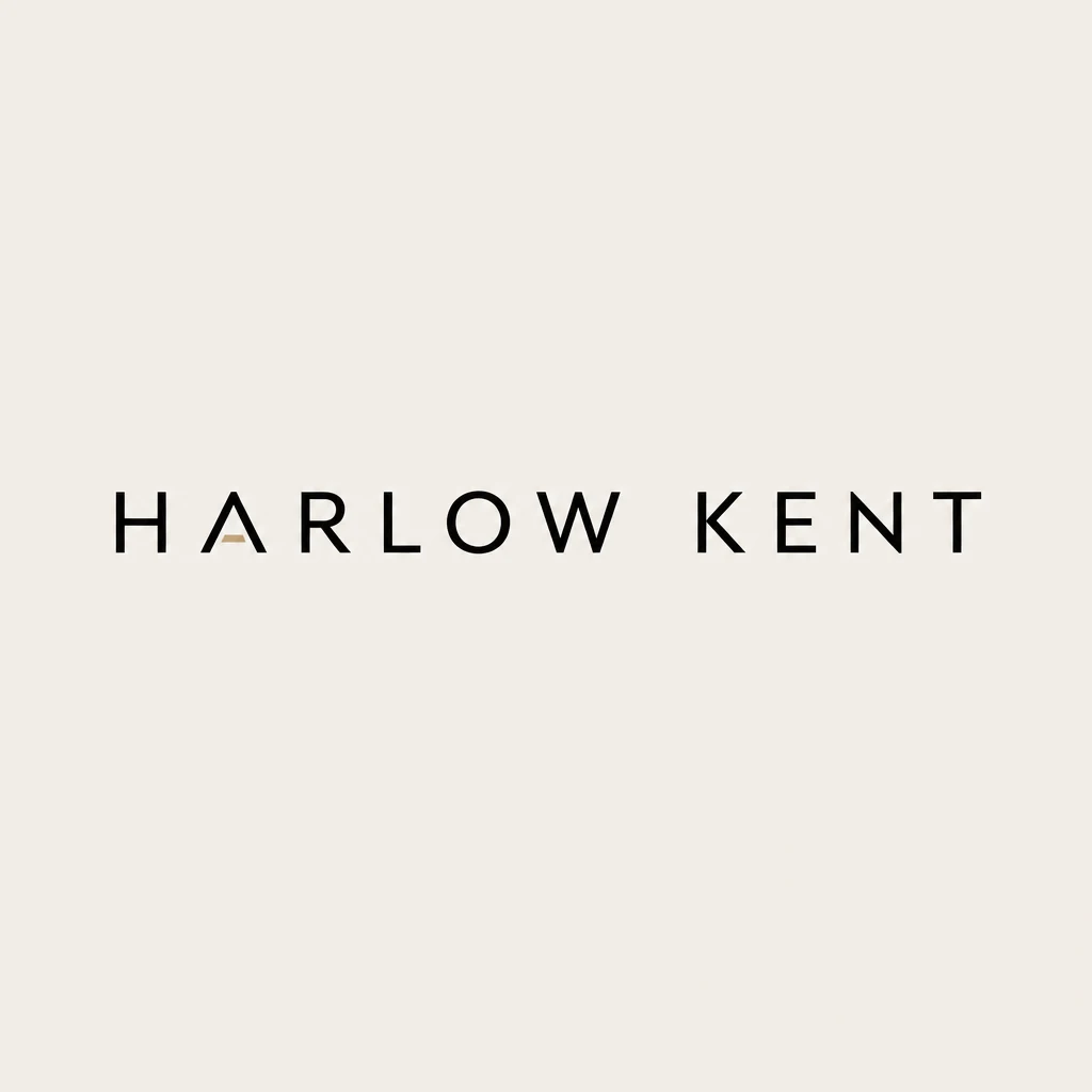 Harlow Kent concept, wordmark, generated with Logofai