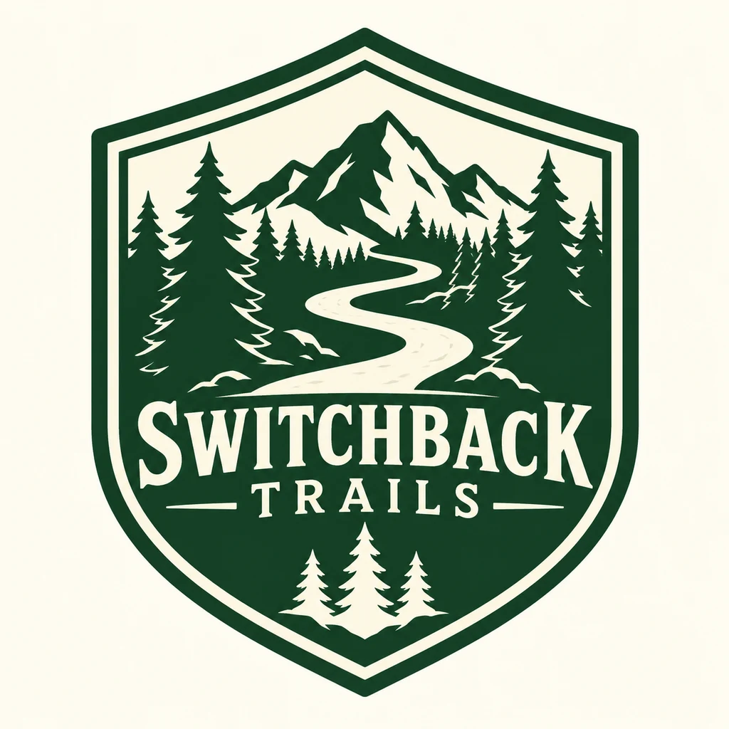 Switchback Trails logo, generated from the prompt above