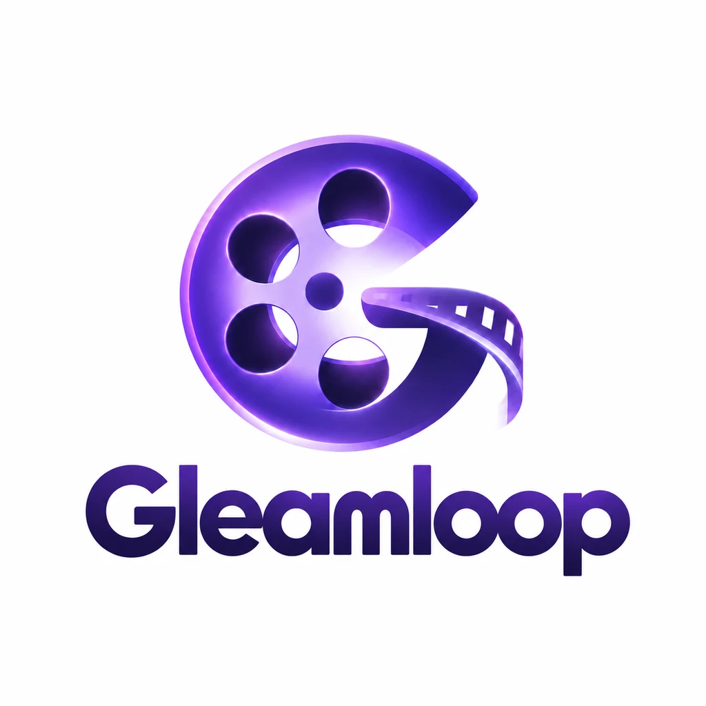 Gleamloop logo, small version, generated from the prompt above