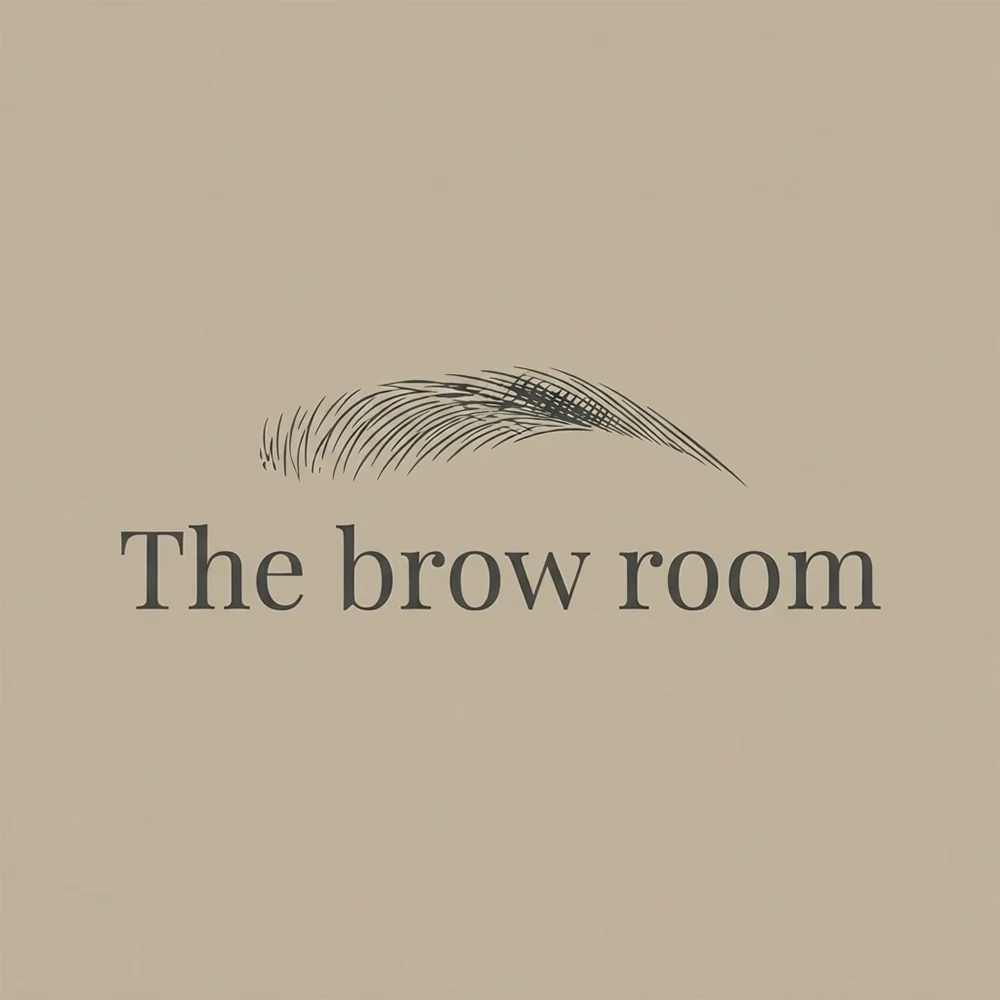 The Brow Room, a beauty logo generated with Logofai