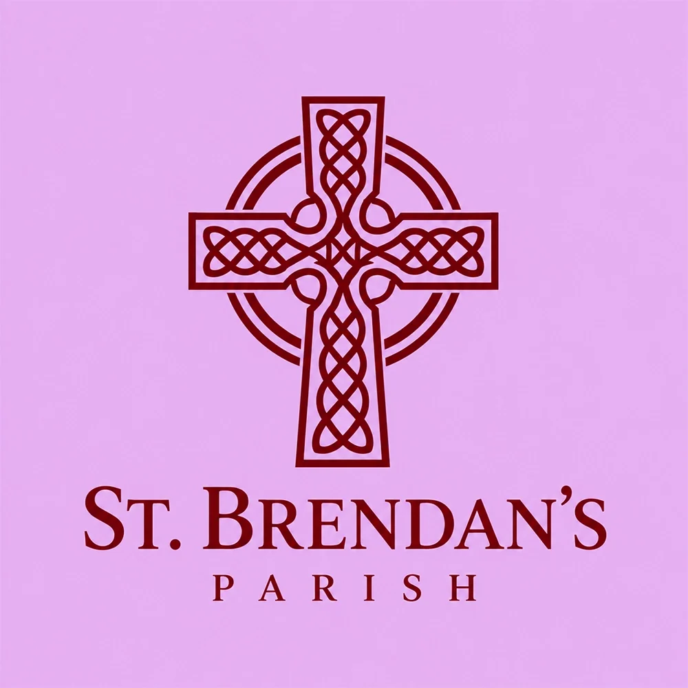 St. Brendan’s Parish, a church logo generated with Logofai