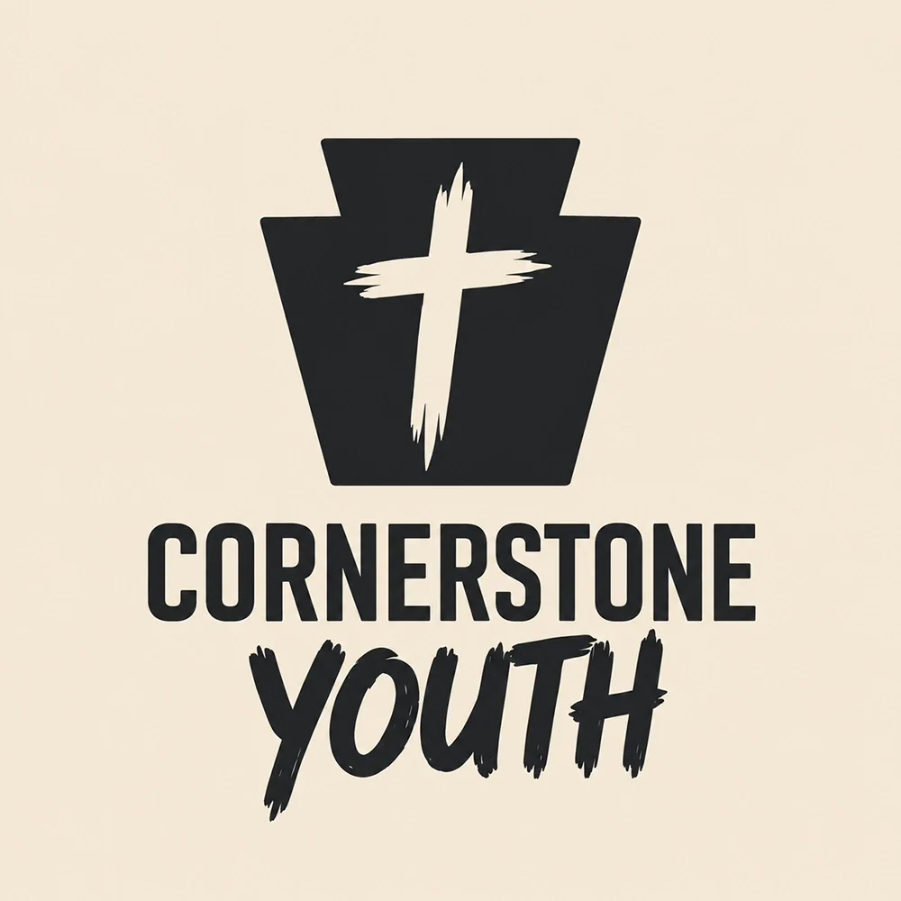 Cornerstone Youth, a church logo generated with Logofai