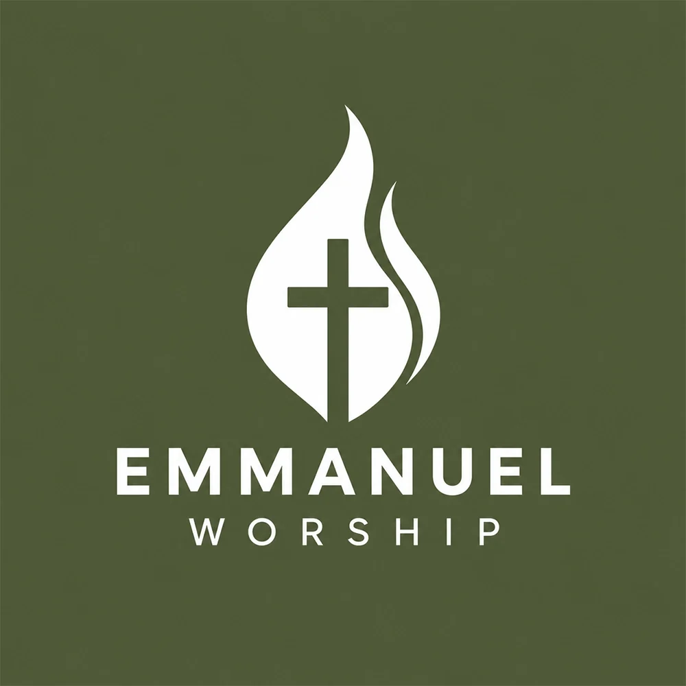 Emmanuel Worship, a church logo generated with Logofai