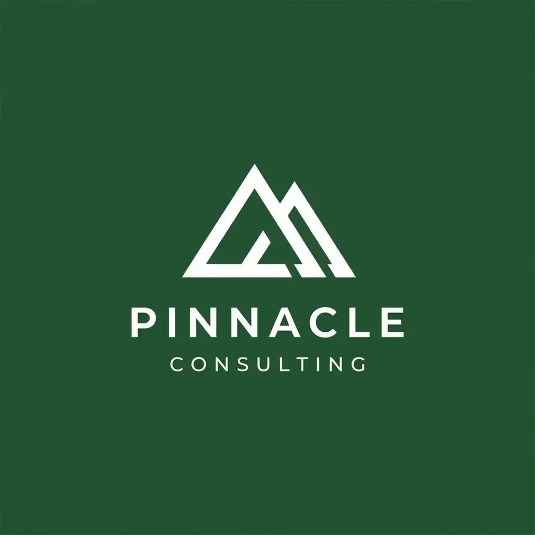 Pinnacle Consulting, a consulting firm logo generated with Logofai