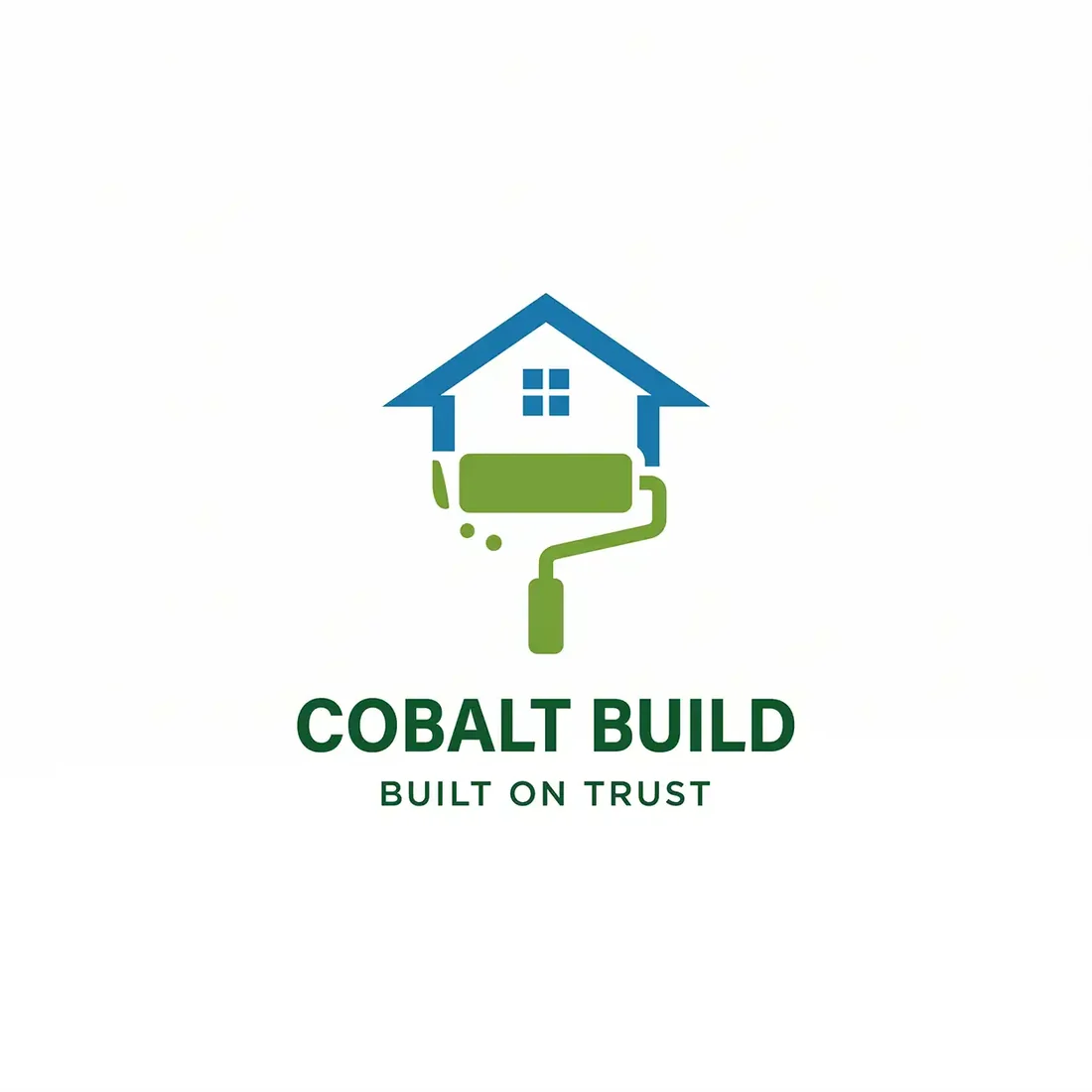 Cobalt Build, a contractor logo generated with Logofai