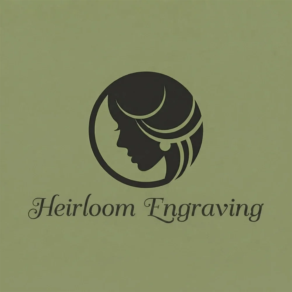 Heirloom Engraving Co., a jewelry logo generated with Logofai