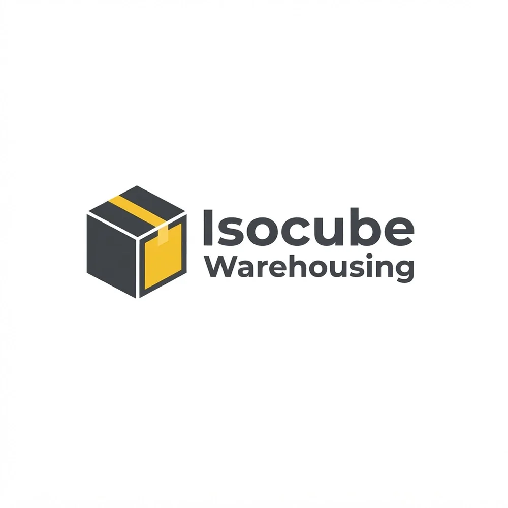 Isocube Warehousing, a logistics logo generated with Logofai