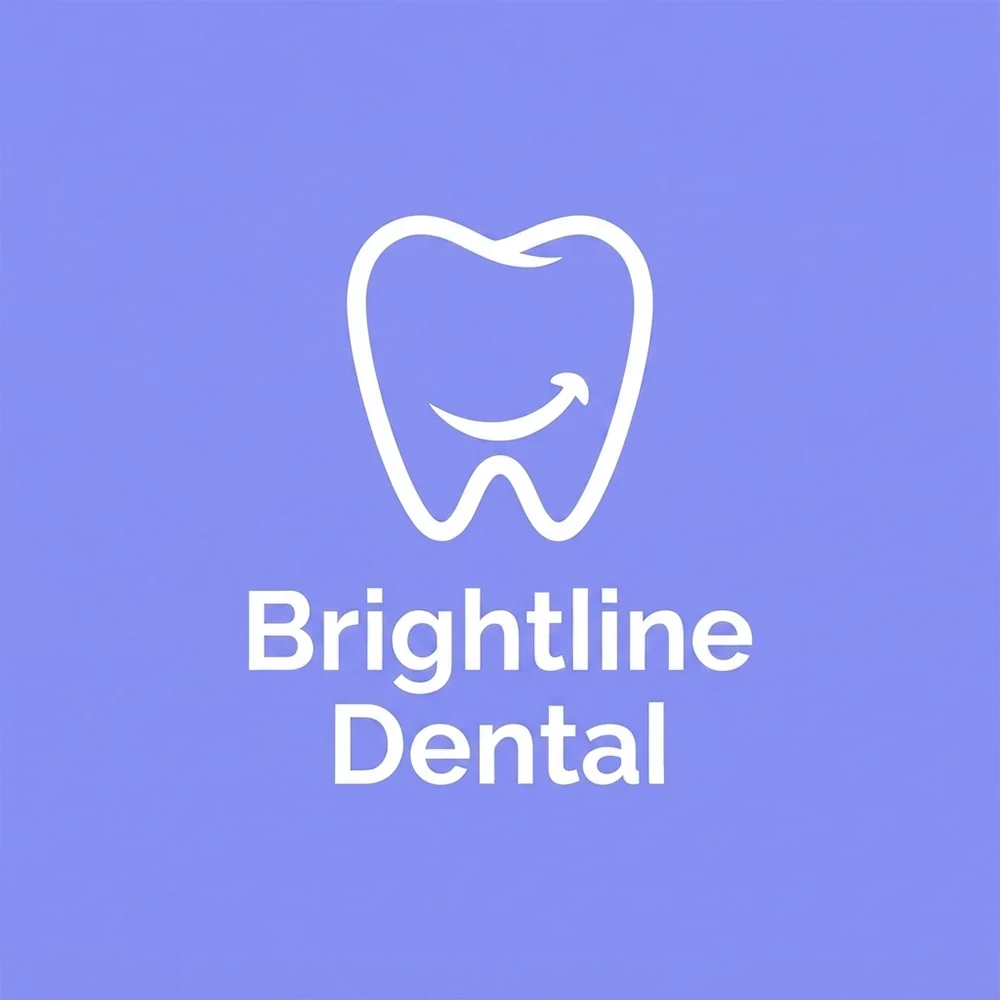 Brightline Dental, a medical and dental logo generated with Logofai