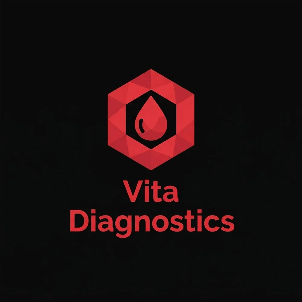 Vita Diagnostics, a medical and dental logo generated with Logofai