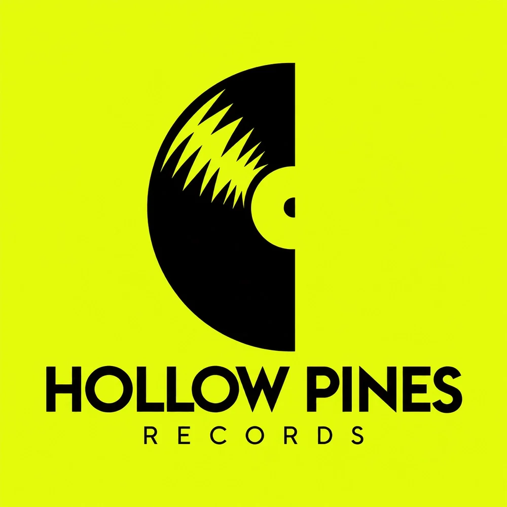 Hollow Pines Records, a music logo generated with Logofai
