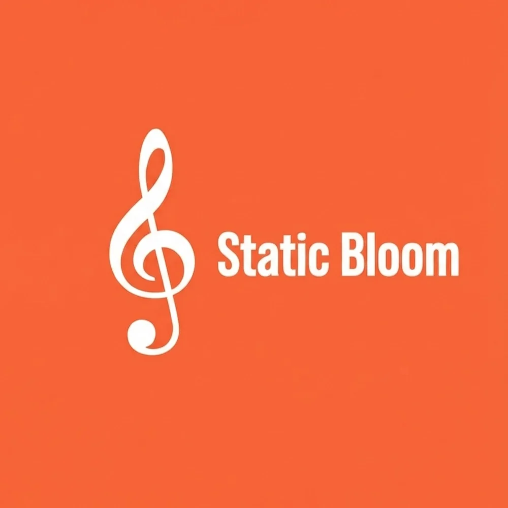 Static Bloom, a music logo generated with Logofai
