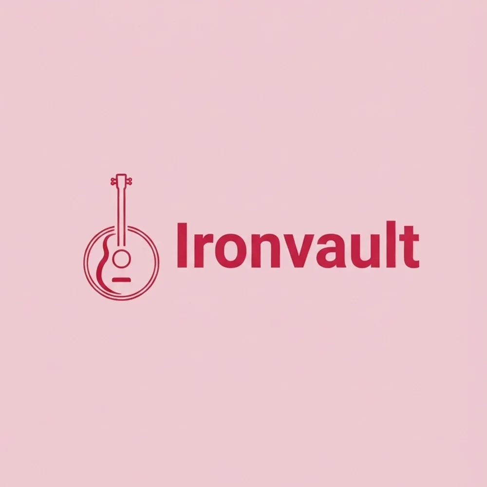 Ironvault, a music logo generated with Logofai