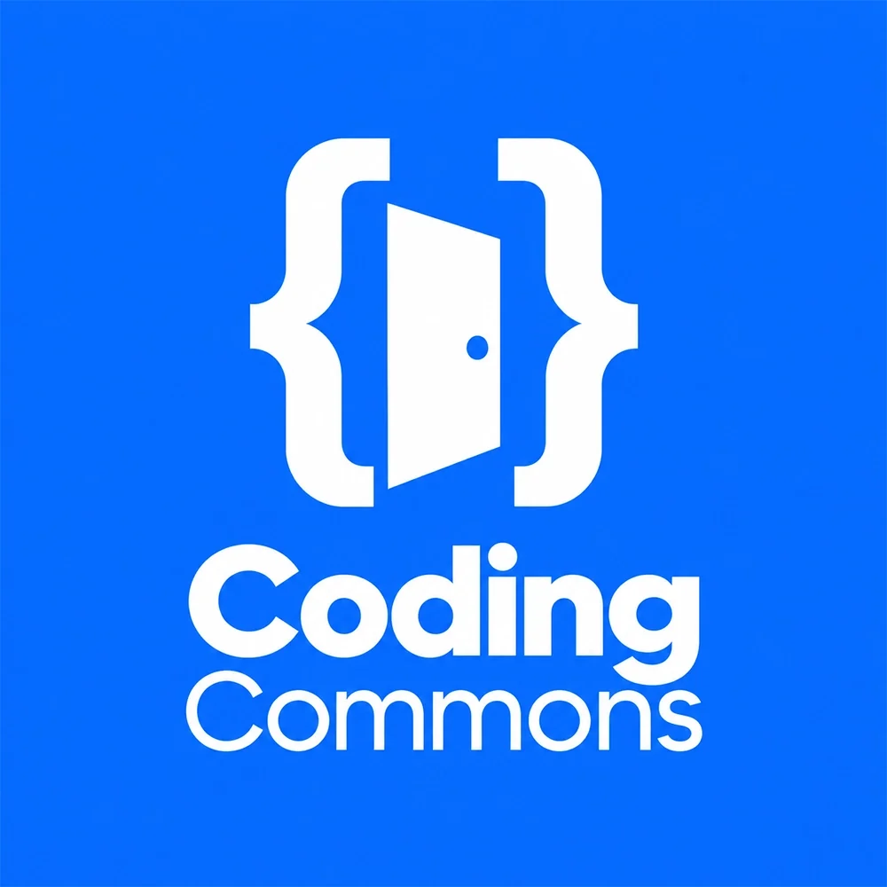 Coding Commons, a nonprofit logo generated with Logofai