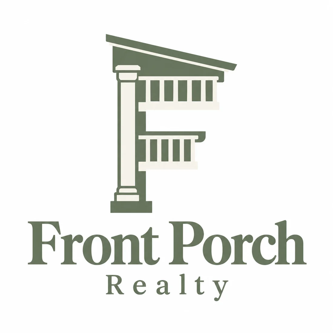 Front Porch Realty, a real estate logo generated with Logofai
