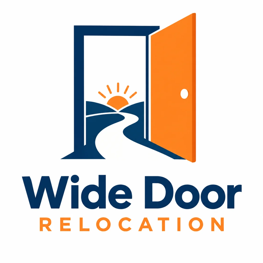 Wide Door Relocation, a real estate logo generated with Logofai