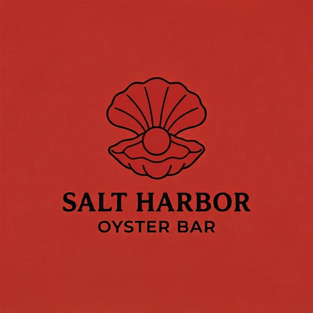 Salt Harbor Oyster Bar, a restaurant logo generated with Logofai
