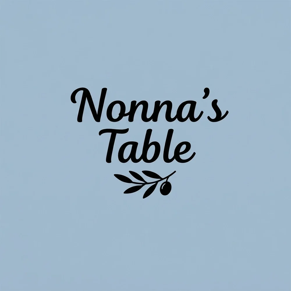 Nonna’s Table, a restaurant logo generated with Logofai