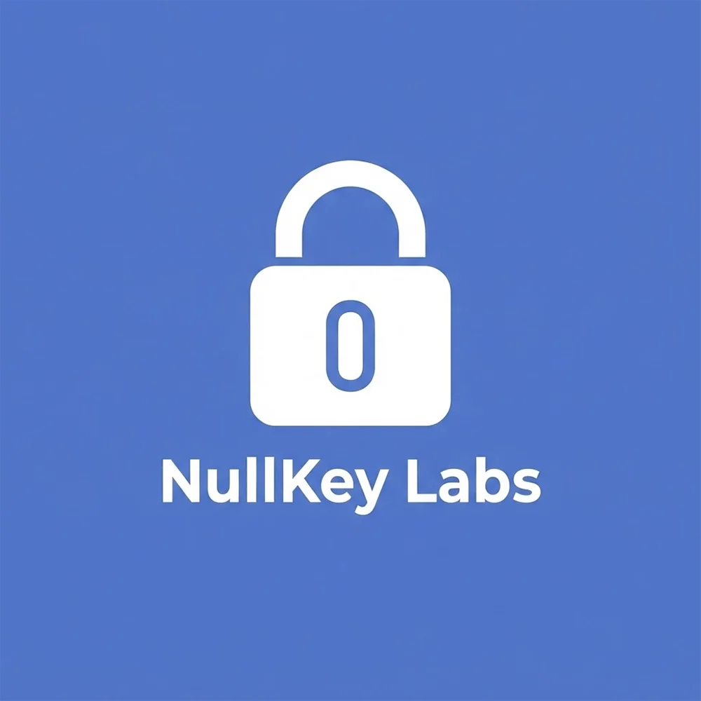 NullKey Labs, a security logo generated with Logofai