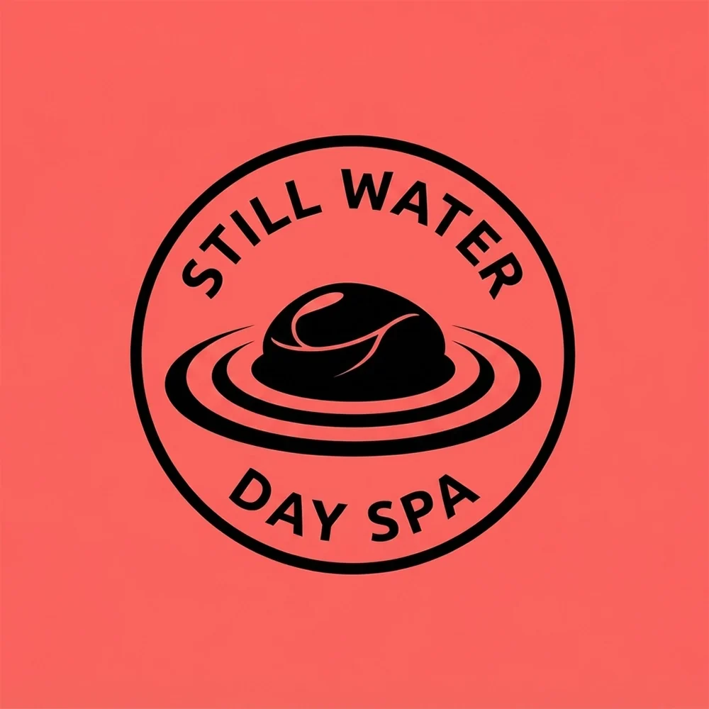 Still Water Day Spa, a spa and wellness logo generated with Logofai