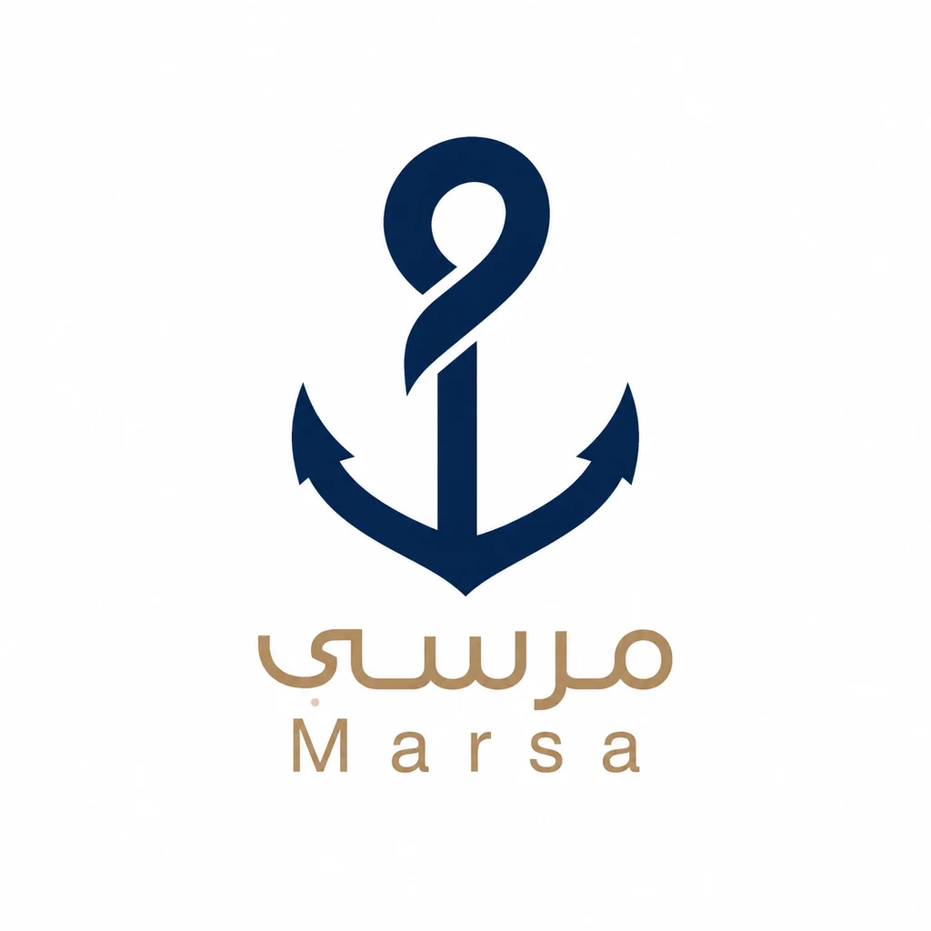 مرسى (Marsa), a Arabic geometric monogram logo