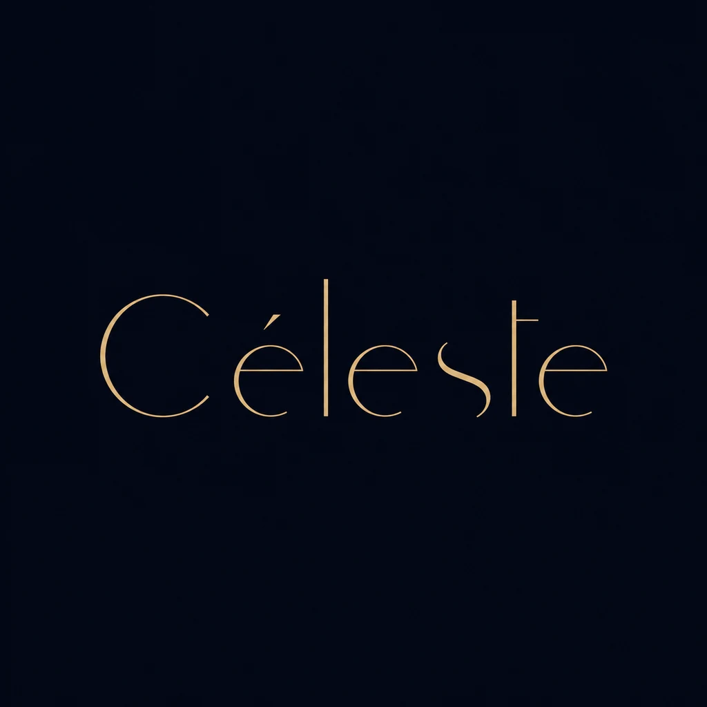 Céleste (Céleste), a French clean modern wordmark logo