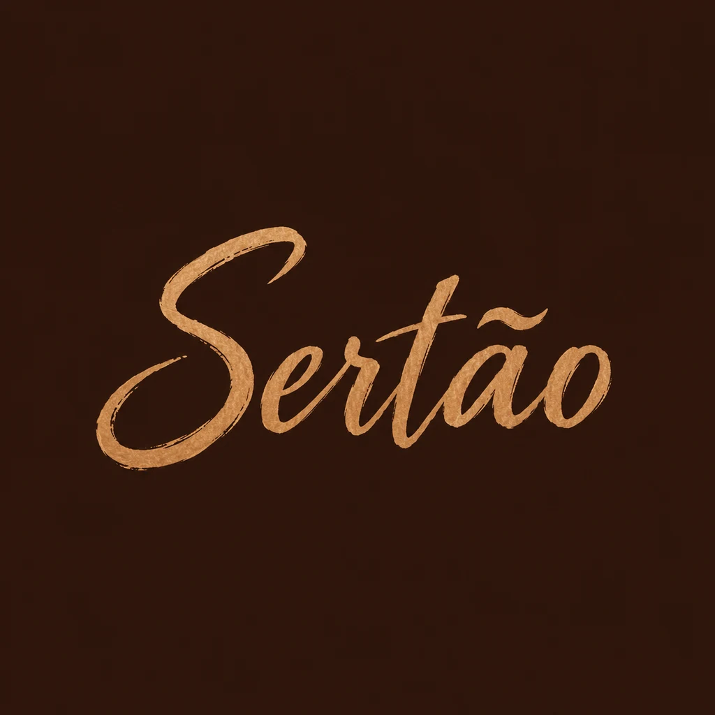 Sertão (Sertão), a Portuguese calligraphic wordmark logo