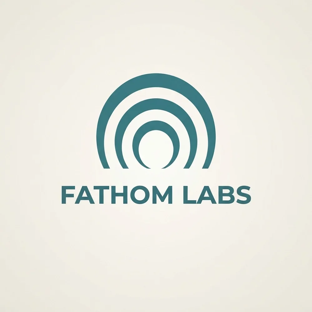 Fathom Labs, an abstract style logo generated with Logofai