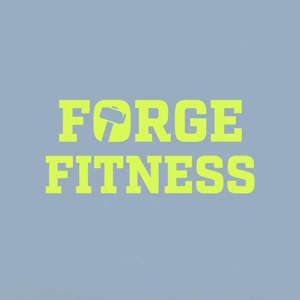 Forge Fitness, a bold style logo generated with Logofai