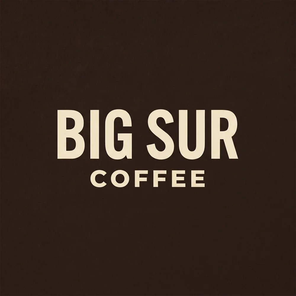 Big Sur Coffee, a bold style logo generated with Logofai