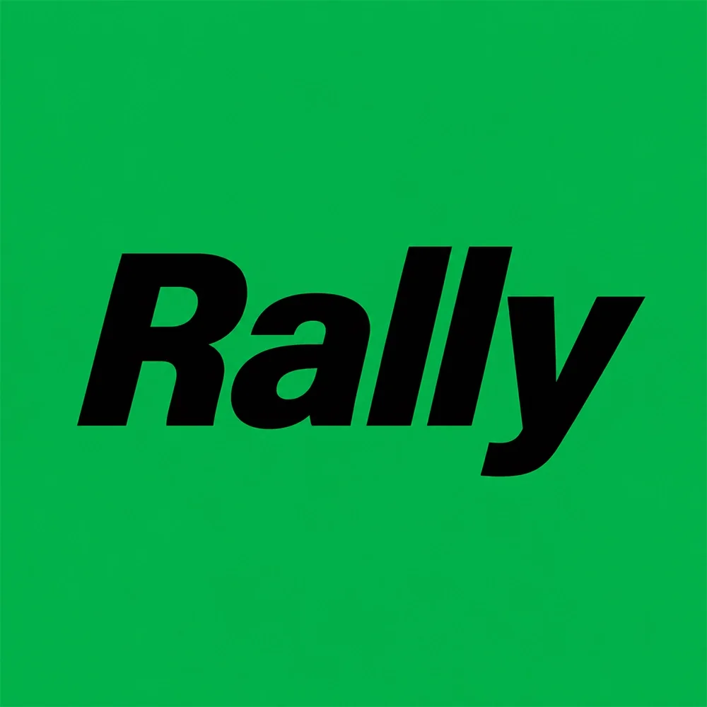 Rally, a bold style logo generated with Logofai