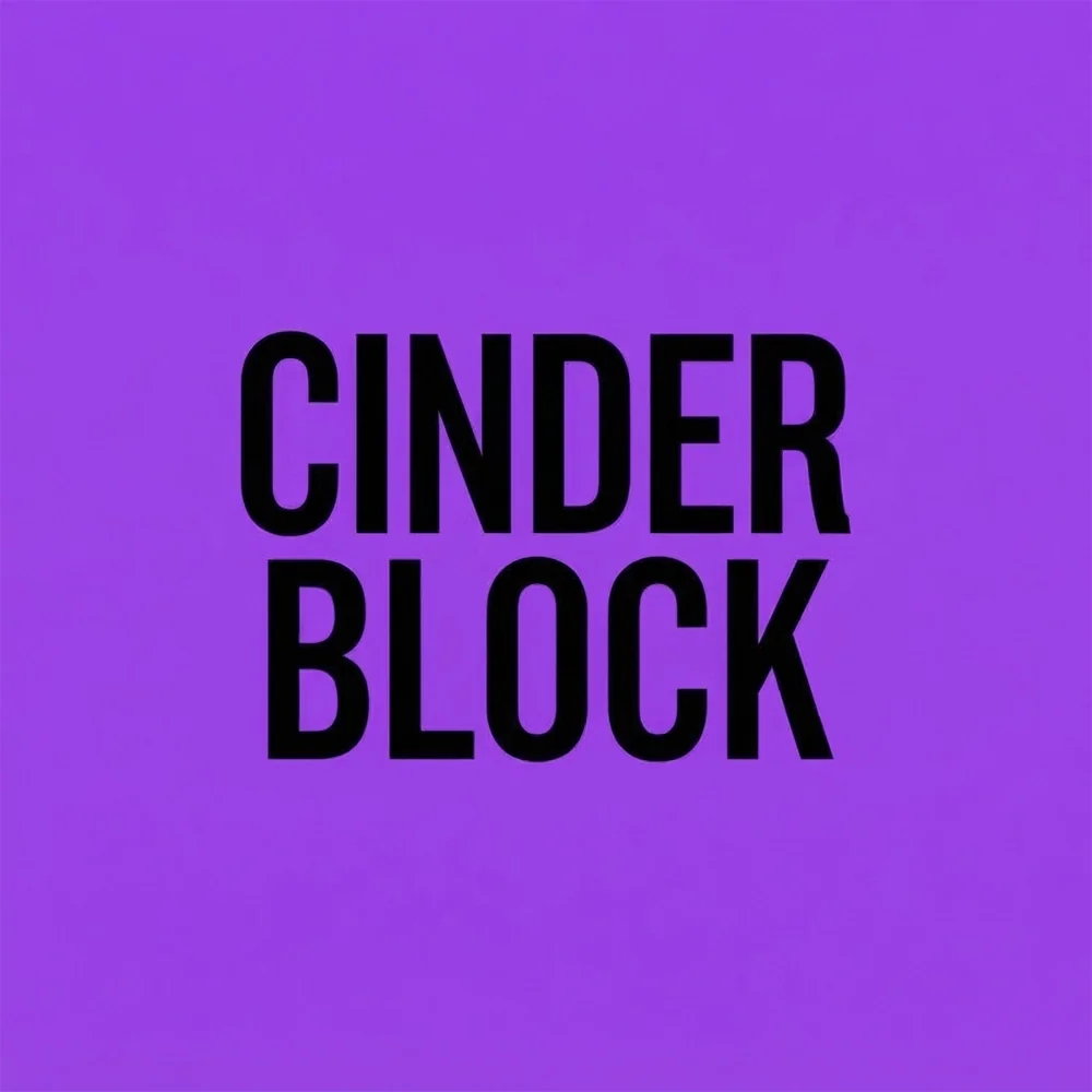 Cinderblock, a condensed style logo generated with Logofai