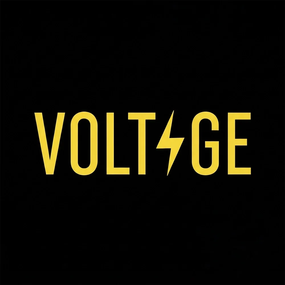 Voltage, a condensed style logo generated with Logofai