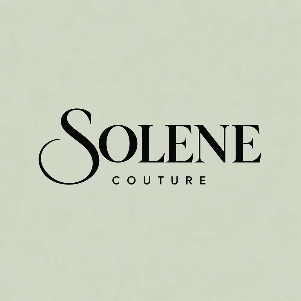 Solene, an elegant style logo generated with Logofai