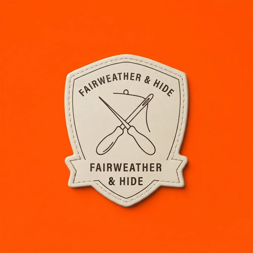 Fairweather & Hide, an emblem style logo generated with Logofai