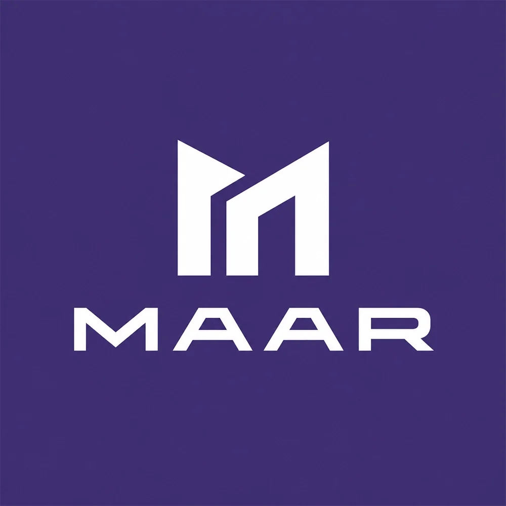 MAAR, an extended style logo generated with Logofai