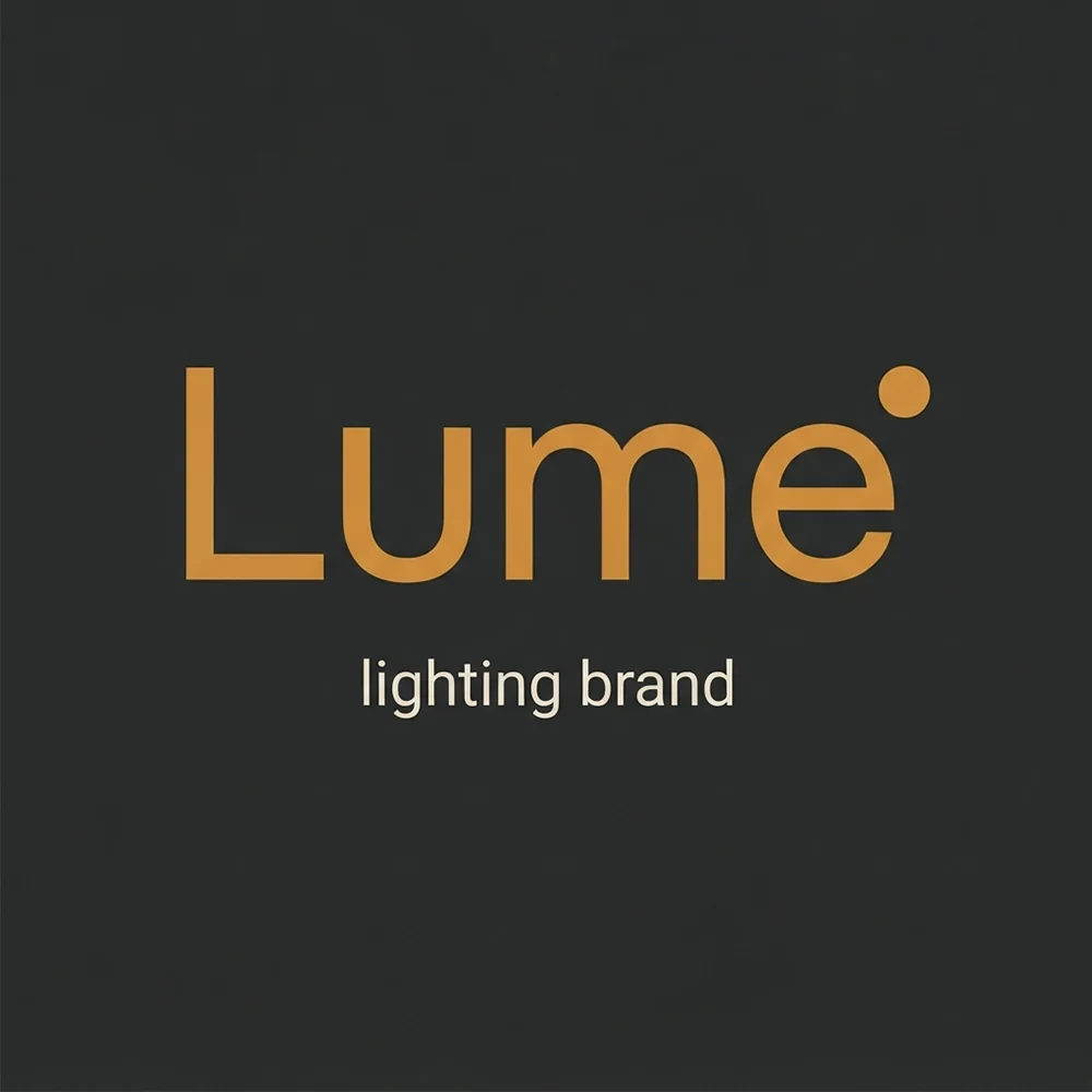 Lume, an extended style logo generated with Logofai