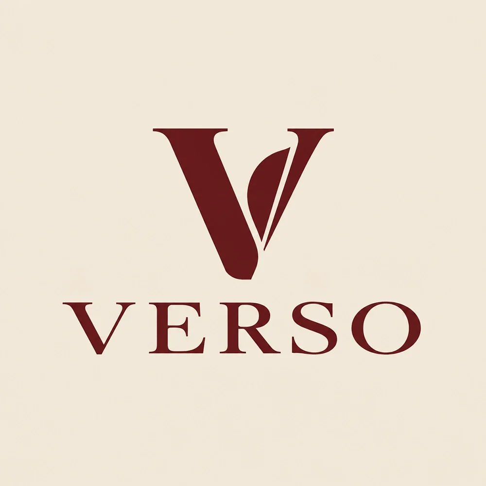 Verso, an extended style logo generated with Logofai