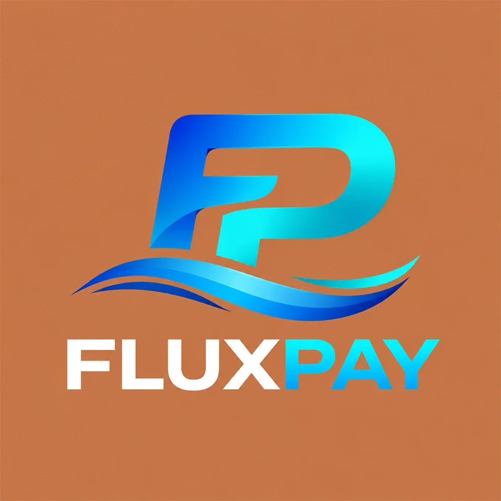 Fluxpay, a gradient style logo generated with Logofai