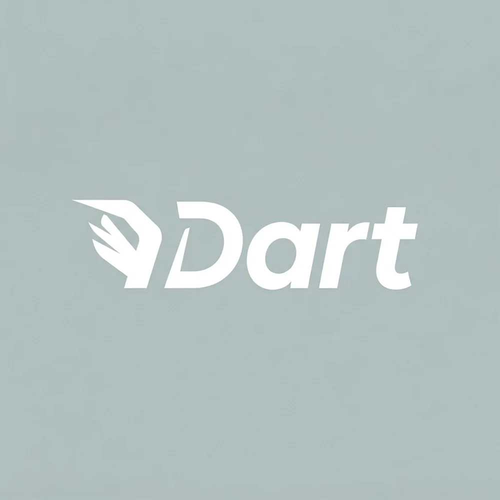 Dart, an italic style logo generated with Logofai