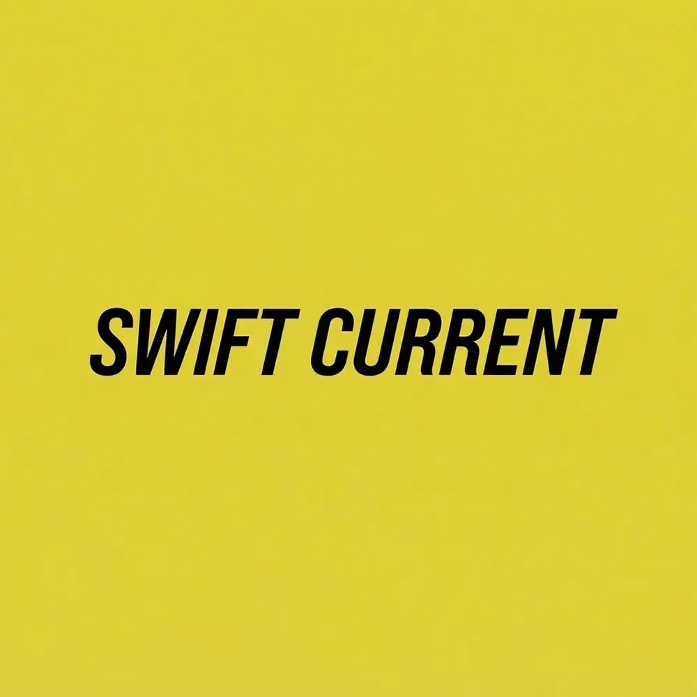 Swift Current, an italic style logo generated with Logofai