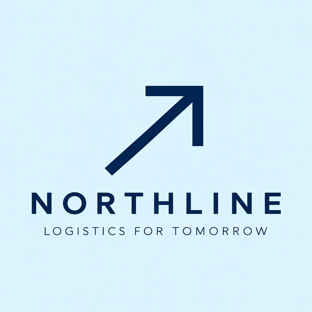 Northline, a minimal style logo generated with Logofai