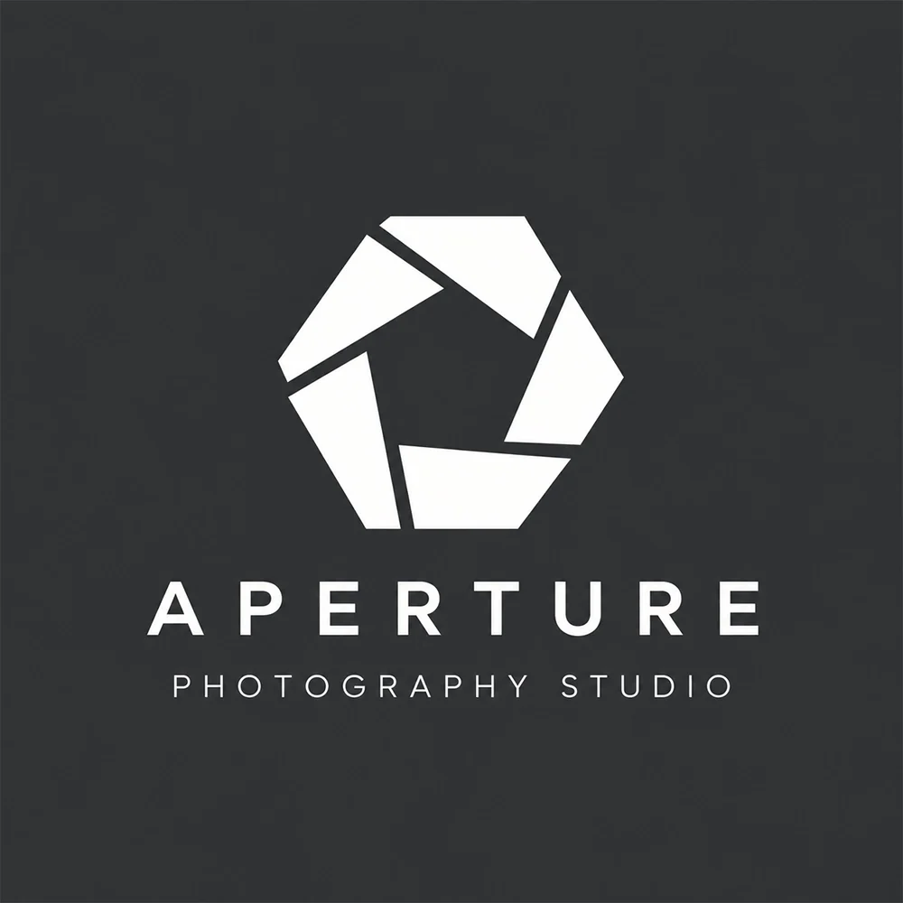 Aperture, a minimal style logo generated with Logofai