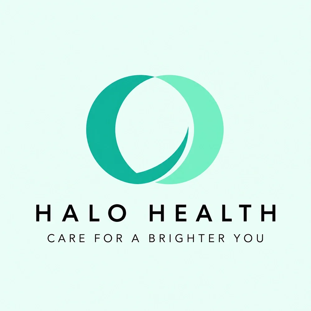 Halo Health, a modern style logo generated with Logofai