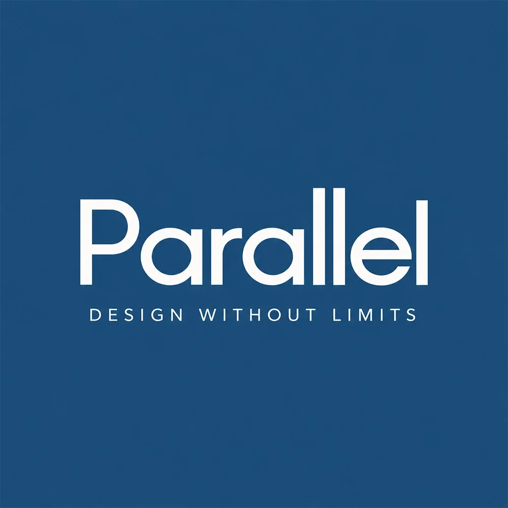 Parallel, a modern style logo generated with Logofai